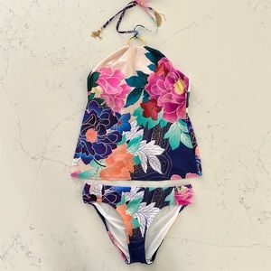 Trina Turk Swimsuit swim and spa collection. size 8.TWO piece tankini, NWT